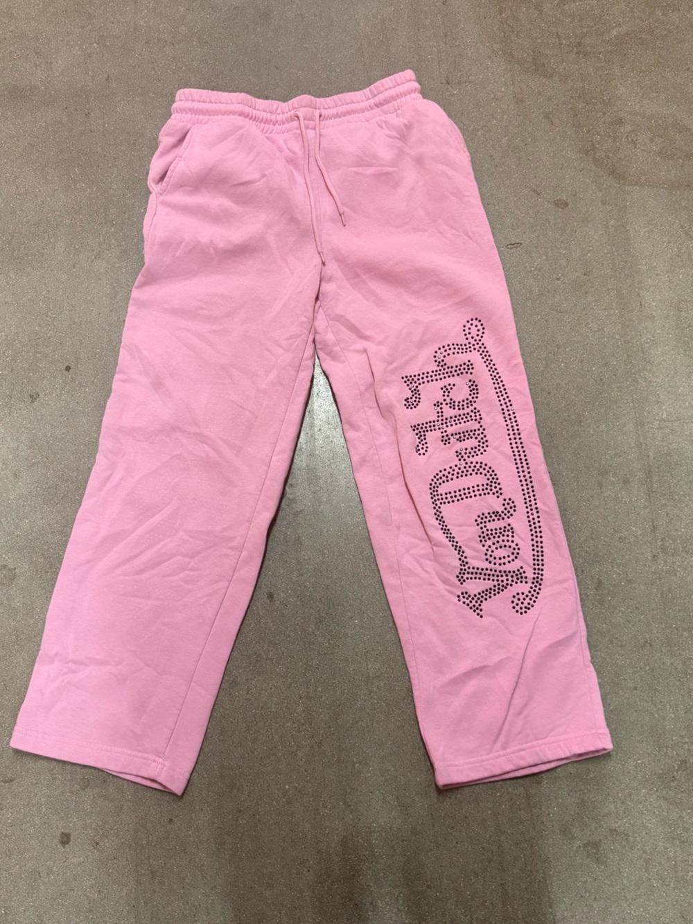 Von Dutch bedazzled pink sweatpants